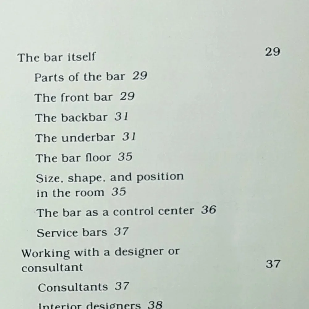 💜 The Bar & Beverage Hardback Book Basics of Profitable Management Vintage Book